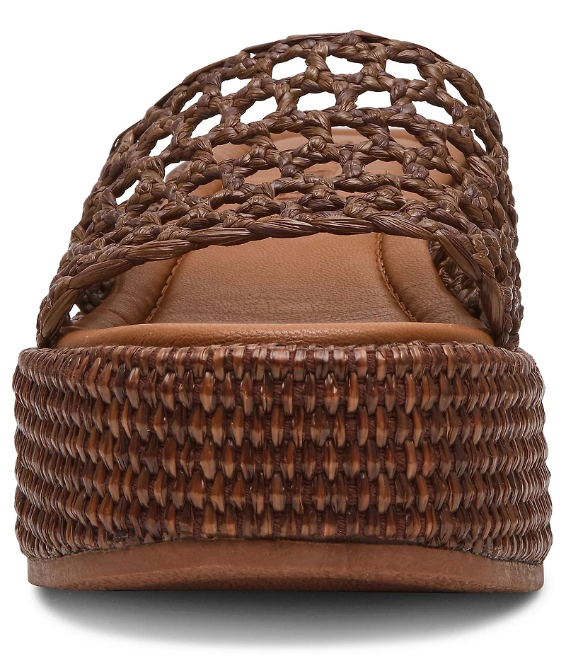 Steve Madden Brandy Woven Platform Wedge Slide Sandals