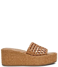 Steve Madden Brandy Woven Platform Wedge Slide Sandals
