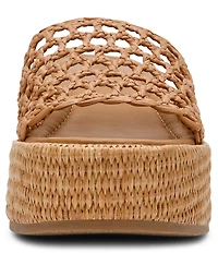 Steve Madden Brandy Woven Platform Wedge Slide Sandals