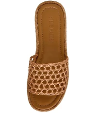 Steve Madden Brandy Woven Platform Wedge Slide Sandals