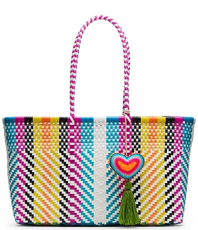 Steve Madden Breezi Woven Multi Color Tote Bag