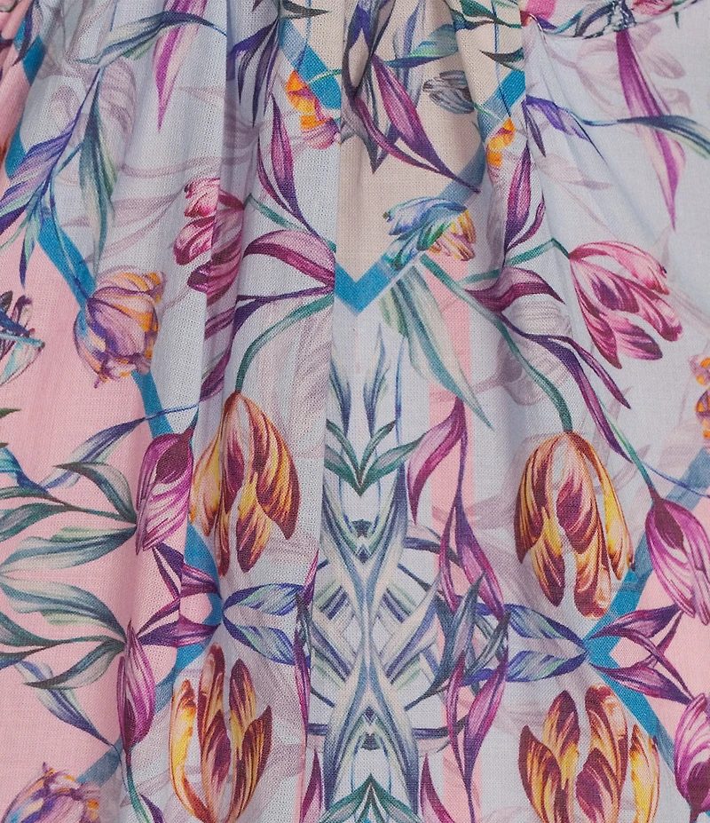 Steve Madden Brianna Printed Halter Sleeveless Maxi Dress