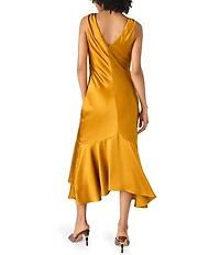 Steve Madden Cade V-Neck Sleeveless Midi Dress