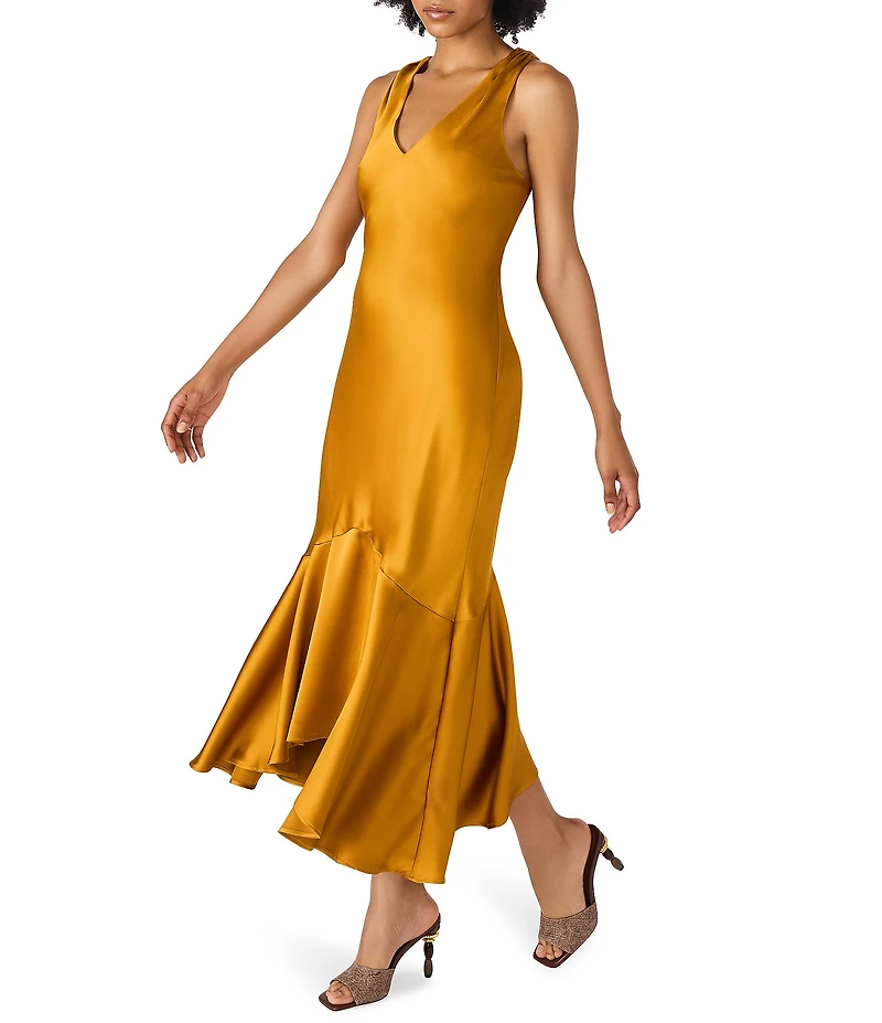 Steve Madden Cade V-Neck Sleeveless Midi Dress