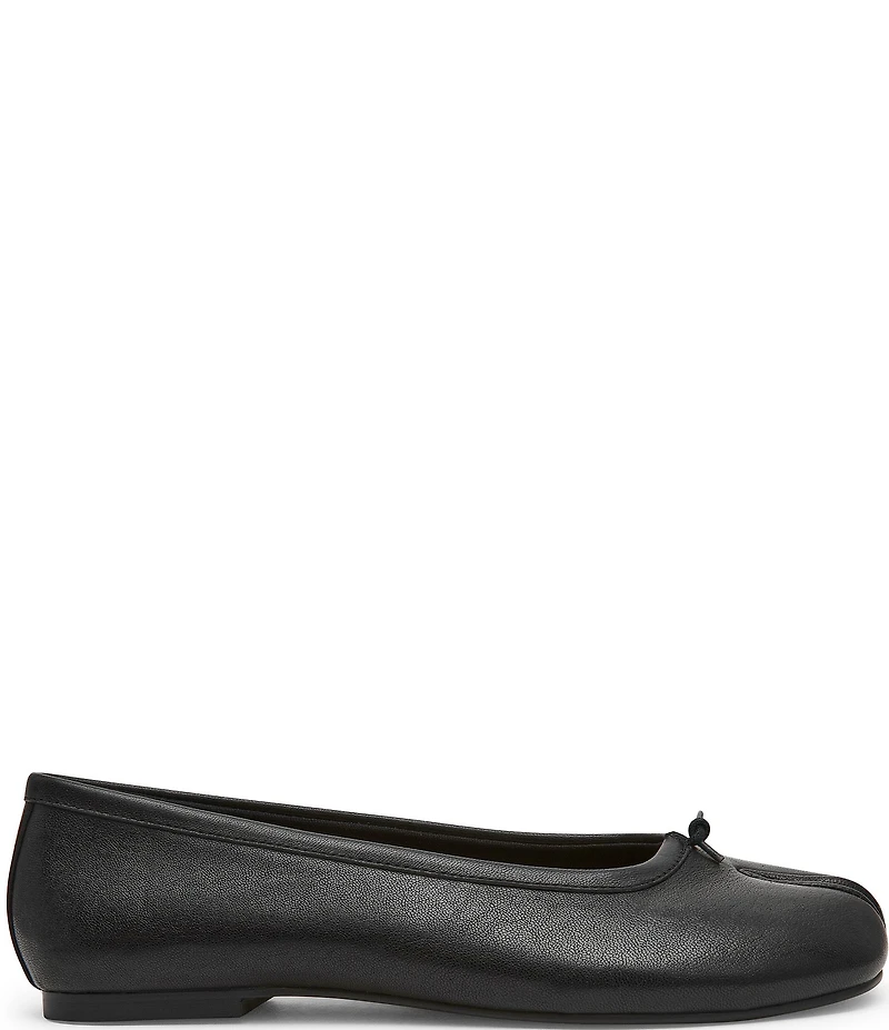 Steve Madden Calico Leather Split Toe Ballet Flats