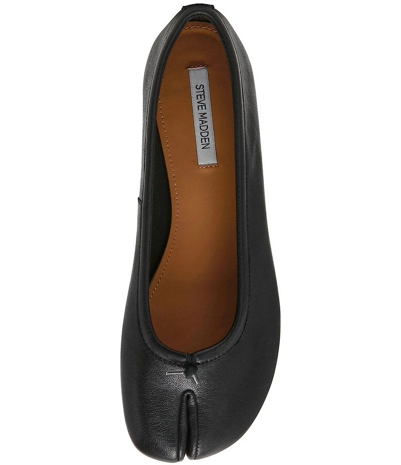 Steve Madden Calico Leather Split Toe Ballet Flats