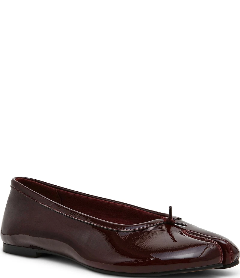 Steve Madden Calico Patent Leather Split Toe Ballet Flats