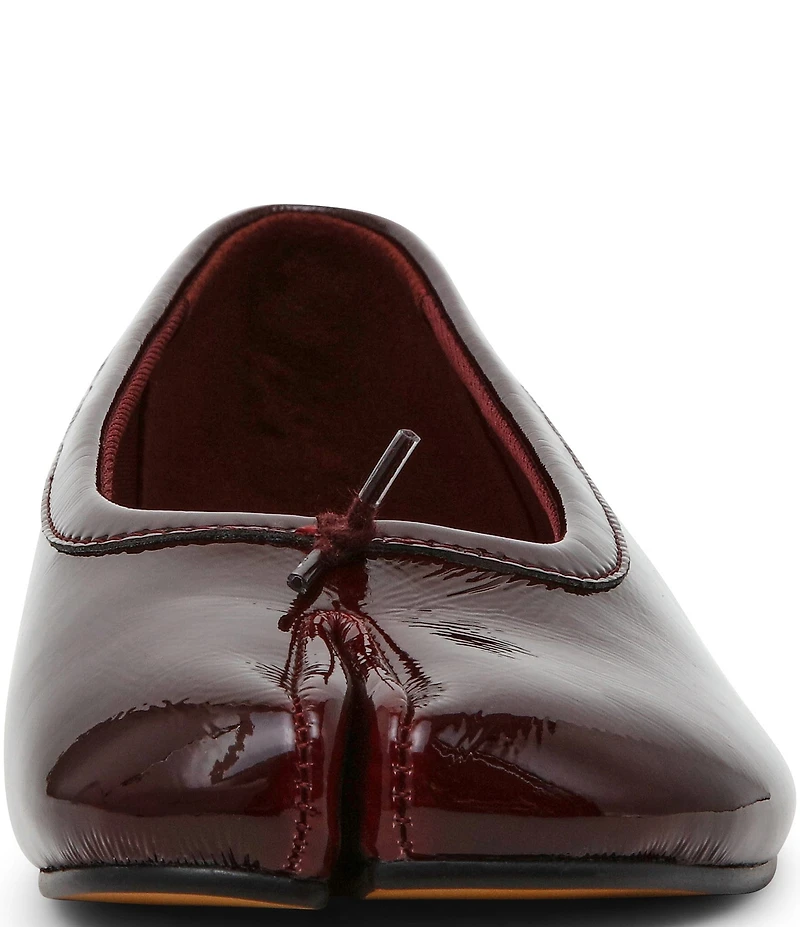 Steve Madden Calico Patent Leather Split Toe Ballet Flats