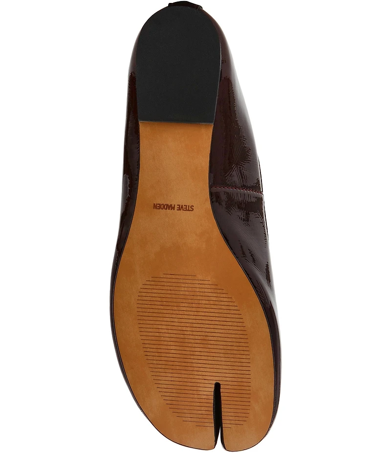 Steve Madden Calico Patent Leather Split Toe Ballet Flats