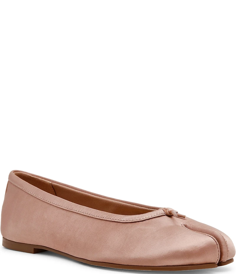 Steve Madden Calico Satin Split Toe Ballet Flats
