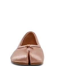 Steve Madden Calico Satin Split Toe Ballet Flats