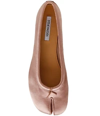 Steve Madden Calico Satin Split Toe Ballet Flats