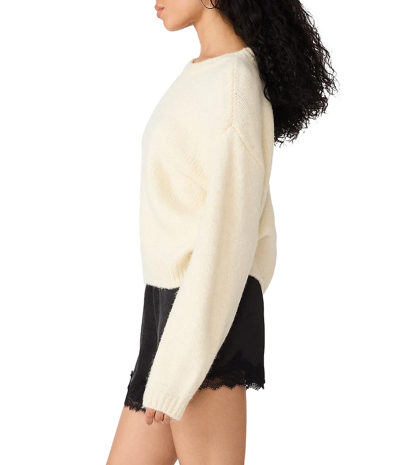 Steve Madden Carmen Round Neck Long Bell Sleeve Sweater