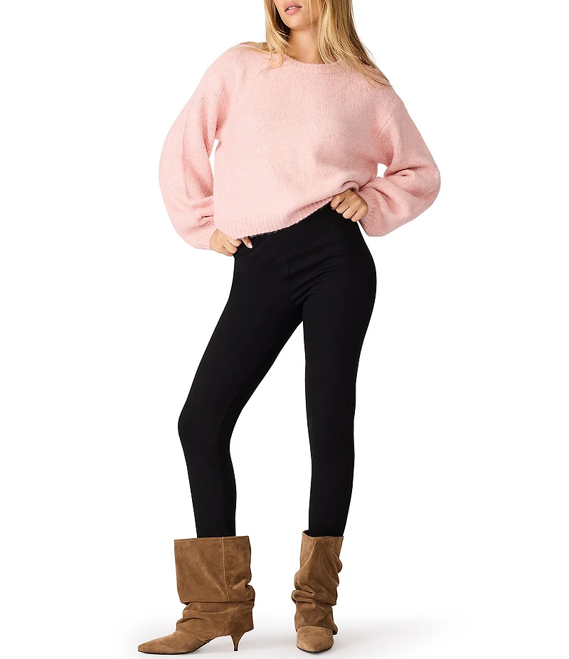 Steve Madden Carmen Round Neck Long Bell Sleeve Sweater