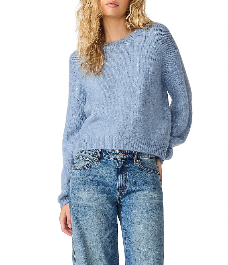 Steve Madden Carmen Round Neck Long Bell Sleeve Sweater