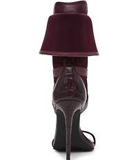 Steve Madden Casella Patent Fold Over Stiletto Sport Dress Sandals