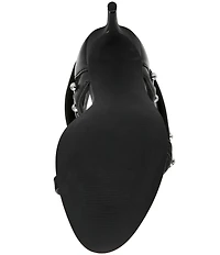 Steve Madden Casella Stud and Piercing Hardware Fold Over Stiletto Sport Dress Sandals