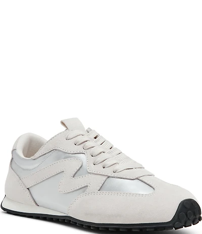 Steve Madden Casper Metallic Suede Low Top Sneakers