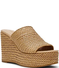 Steve Madden Cassi Woven Wedge Slide Sandals