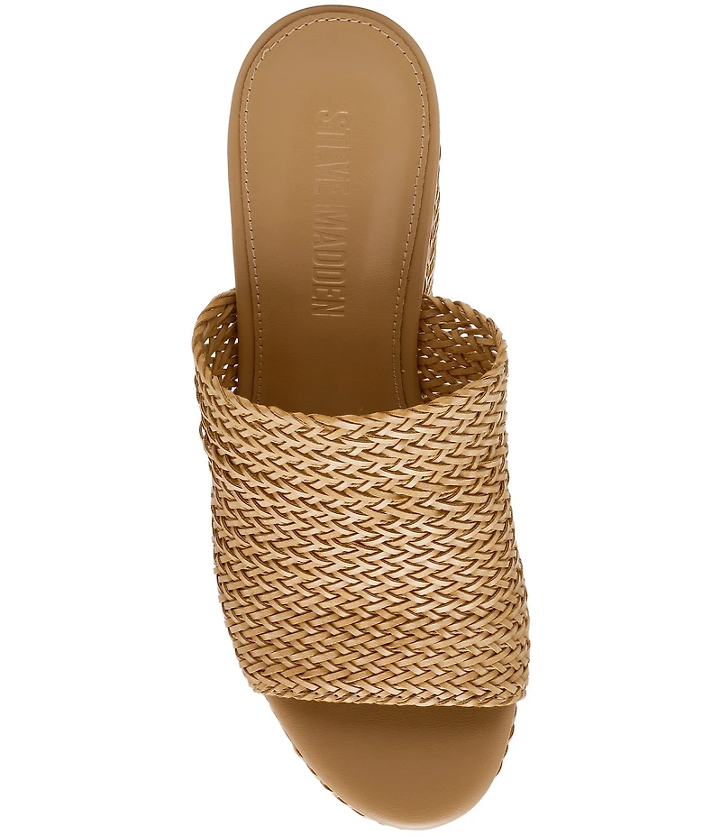 Steve Madden Cassi Woven Wedge Slide Sandals