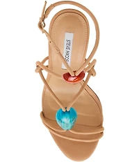 Steve Madden Cato Ornament Leather Block Heel Sandals