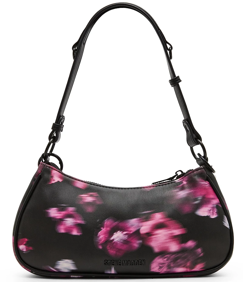 Steve Madden Ceecee Blurred Floral Pearl Chain Shoulder Bag