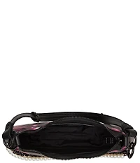 Steve Madden Ceecee Blurred Floral Pearl Chain Shoulder Bag