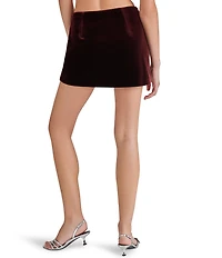 Steve Madden Cindi Stretch Velvet Mini Skort