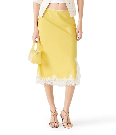 Steve Madden Cinthia Coordinating Satin Midi Skirt