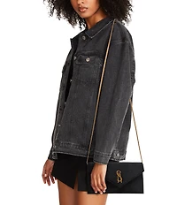 Steve Madden Smooth Velvet Clutch Crossbody Bag
