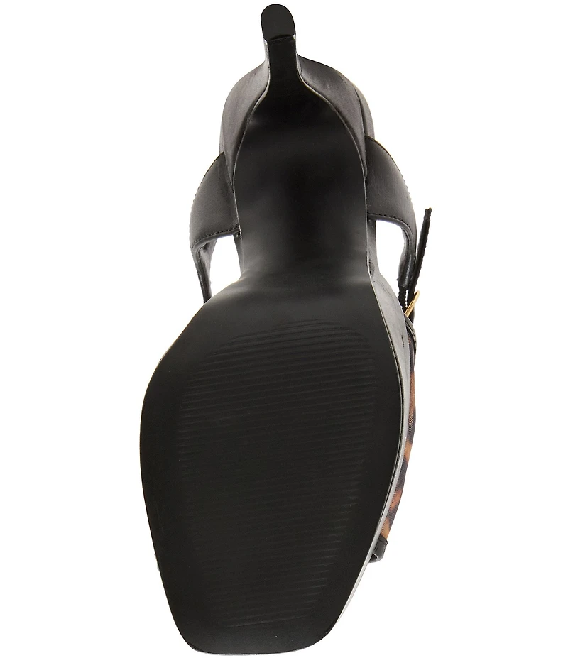 Steve Madden Cologne Leopard Mesh Platform Dress Sandals