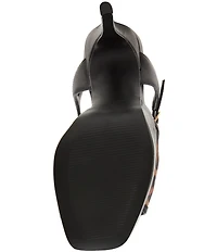 Steve Madden Cologne Leopard Mesh Platform Dress Sandals