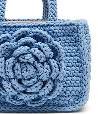 Steve Madden Crochet Rose Small Crossbody Tote Bag