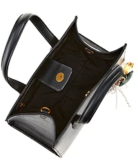 Steve Madden Crocodile Embossed Multi Charm Tote Bag