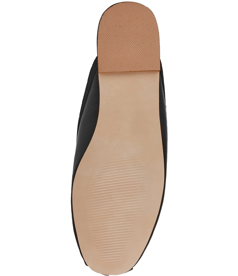 Steve Madden Cutesy Leather Bow Detail Ballet Mules