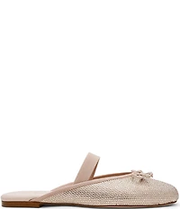 Steve Madden Cutesy Rhinestone Embellished Bow Detail Mary Jane Ballet Mules