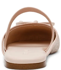 Steve Madden Cutesy Rhinestone Embellished Bow Detail Mary Jane Ballet Mules