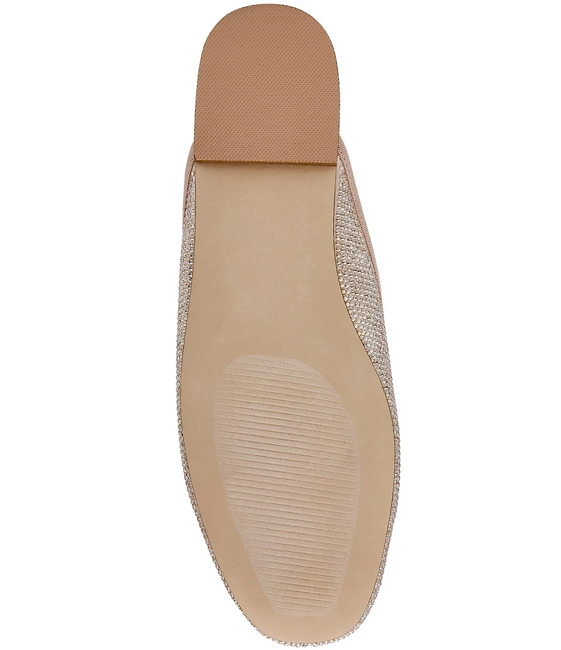 Steve Madden Cutesy Rhinestone Embellished Bow Detail Mary Jane Ballet Mules