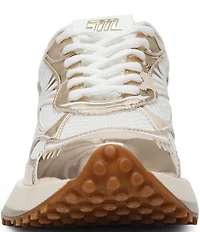 Steve Madden Cyclone Metallic Mesh Low Top Sneakers