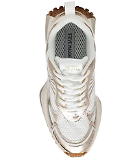 Steve Madden Cyclone Metallic Mesh Low Top Sneakers
