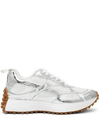 Steve Madden Cyclone Metallic Mesh Low Top Sneakers