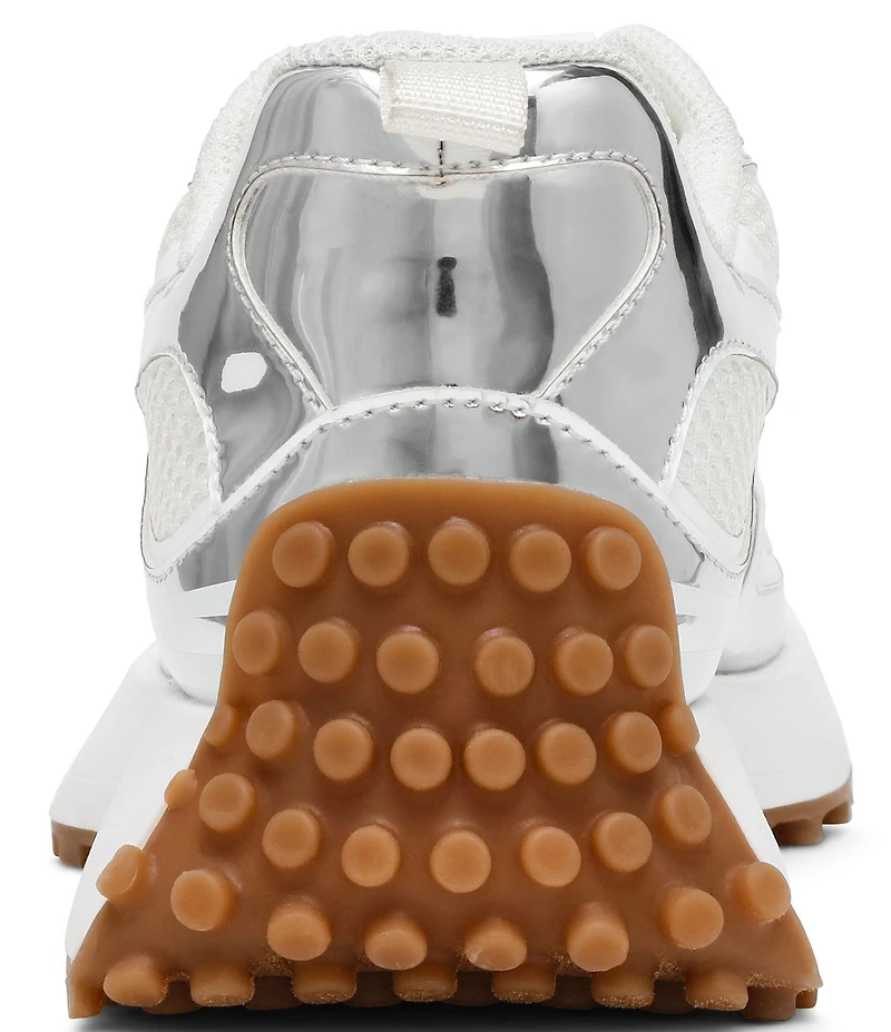 Steve Madden Cyclone Metallic Mesh Low Top Sneakers