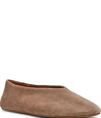 Steve Madden Cyntra Suede High Vamp Ballet Flats