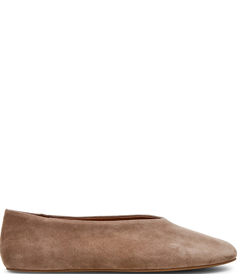 Steve Madden Cyntra Suede High Vamp Ballet Flats