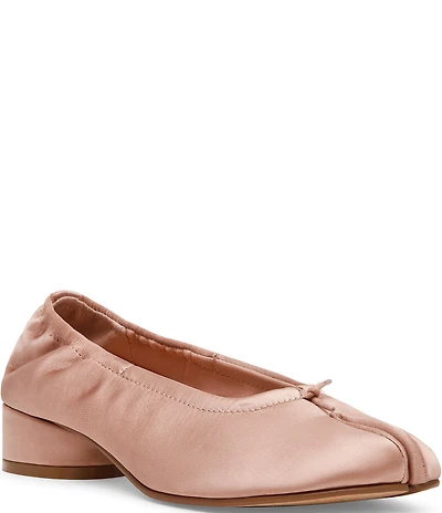 Steve Madden Cyra Satin Split Toe Ballet Pumps