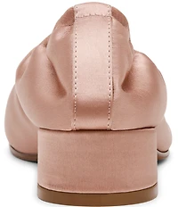 Steve Madden Cyra Satin Split Toe Ballet Pumps