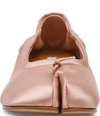 Steve Madden Cyra Satin Split Toe Ballet Pumps