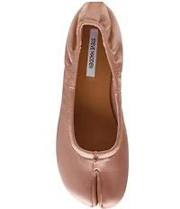 Steve Madden Cyra Satin Split Toe Ballet Pumps