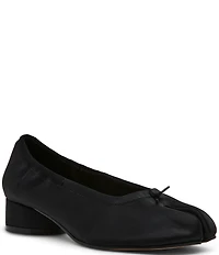 Steve Madden Cyra Satin Split Toe Ballet Pumps