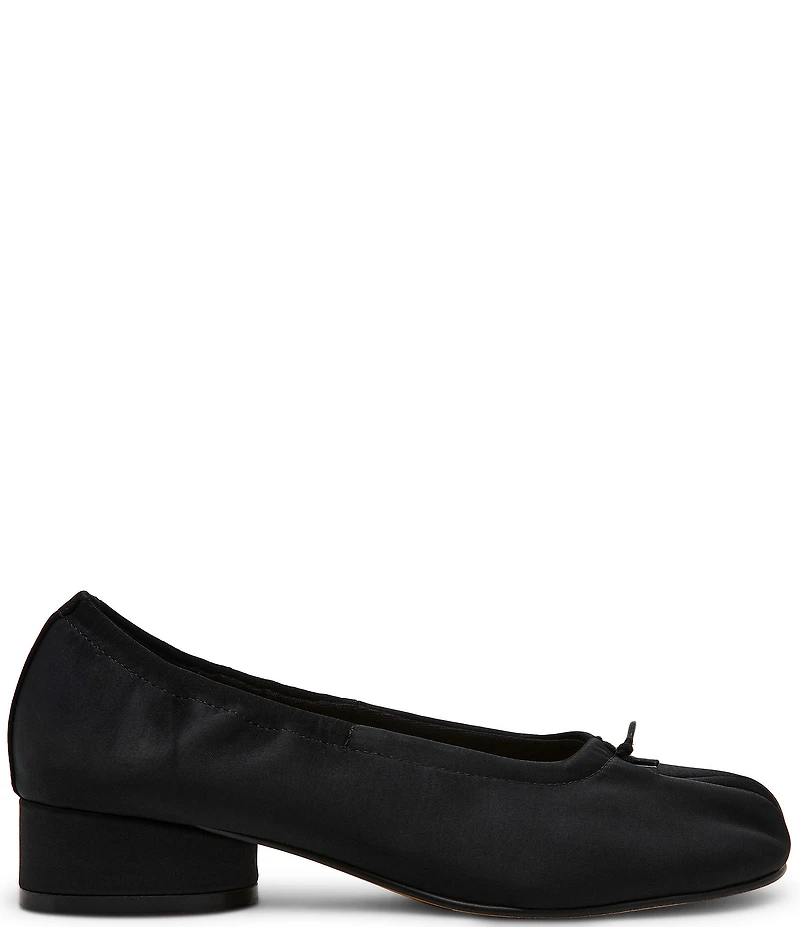Steve Madden Cyra Satin Split Toe Ballet Pumps